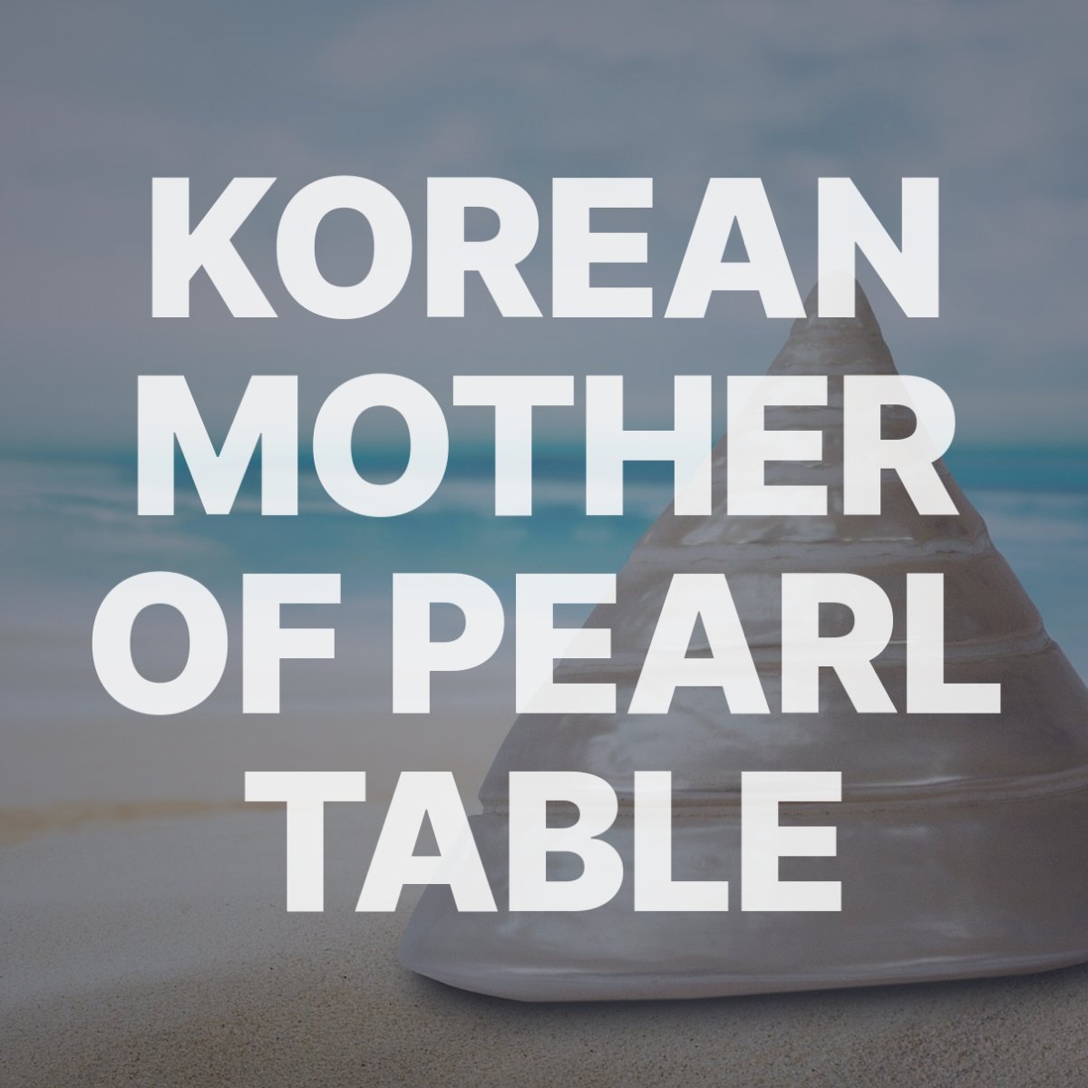 Korean mother of pearl table 000228